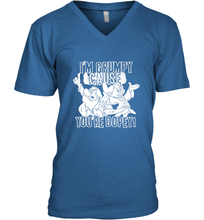 Load image into Gallery viewer, Disney Snow White Grumpy Cause You're Dopey Men's V-Neck
